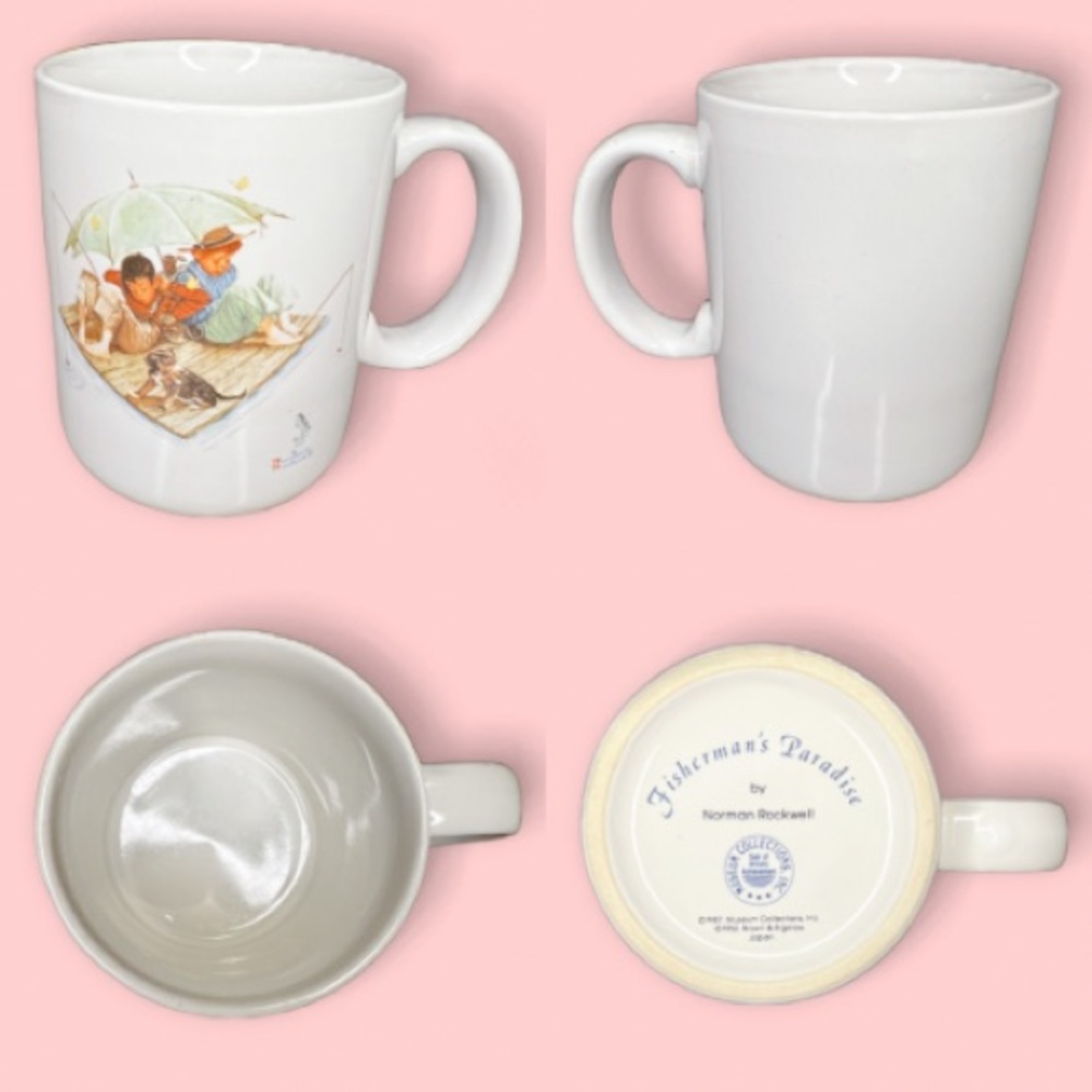 Set of 4 Vintage Norman Rockwell Collectors Mugs 1987 Museum Collections, Inc. - Picture 13 of 15